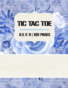 Paperback Tic Tac Toe: Tic Tac Toe Notebook, 100 Pages, Soft Matte Cover, 8.5 x 11 Book