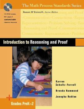Paperback Introduction to Reasoning and Proof, Grades Prek-2 [With CDROM] Book