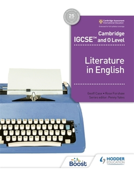 Paperback Cambridge Igcse(tm) and O Level Literature in English: Hodder Education Group Book