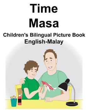 Paperback English-Malay Time/Masa Children's Bilingual Picture Book