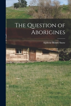 Paperback The Question of Aborigines Book