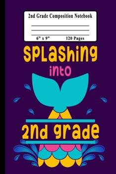 Paperback 2nd Grade Composition Notebook: Purple Mermaid Handwriting Practice Storybook for Second Graders Book