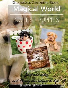 Paperback Cutest Puppies: Grayscale Coloring Book