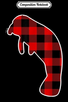 Paperback Composition Notebook: Mana Red Buffalo Plaid Dugong Matching PJ Family Gift Journal/Notebook Blank Lined Ruled 6x9 100 Pages Book