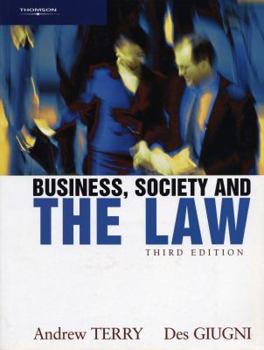 Paperback Business, Society and the Law Book