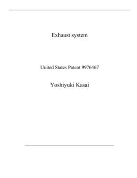 Exhaust system: United States Patent 9976467