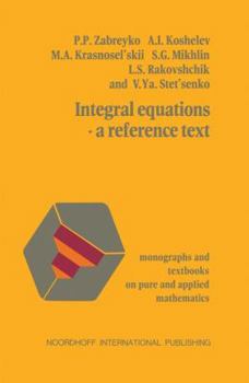 Paperback Integral Equations--A Reference Text Book