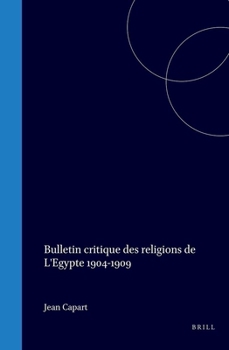 Bulletin critique des religions de L'Egypte 1904-1909 (French Edition)