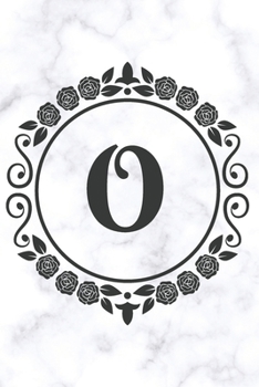 Paperback O: Sketchbook - Cute Personalized Floral Initial Monogram Drawing Book for Artists - Pretty Doodling Pad for Students for Book