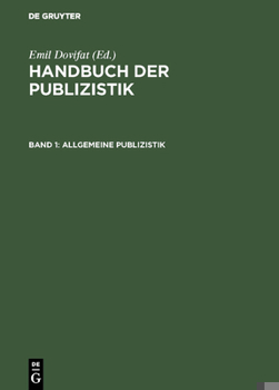 Hardcover Allgemeine Publizistik [German] Book