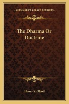 Paperback The Dharma Or Doctrine Book