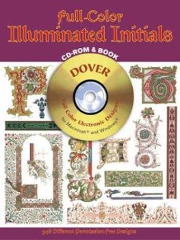 Paperback Full-Color Illuminated Initials CD-ROM and Book