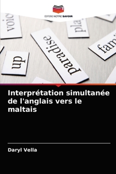 Paperback Interprétation simultanée de l'anglais vers le maltais [French] Book