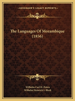 Paperback The Languages Of Mozambique (1856) Book