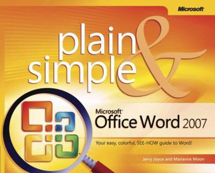 Paperback Microsoft Office Word 2007 Plain & Simple Book