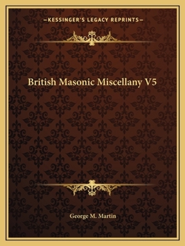 Paperback British Masonic Miscellany V5 Book