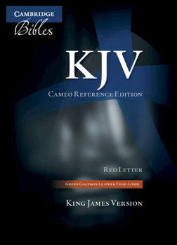 Leather Bound KJV Cameo Reference Edition, Green Goatskin Leather, Red-Letter Text, Kj456: Xre Book