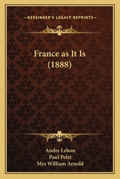 Paperback France as It Is (1888) Book