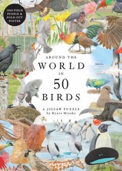 Hardcover Around the World in 50 Birds 1000 Piece Puzzle: 1000 Piece Jigsaw Book