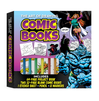 Toy The Art of Drawing Comic Books Kit: Includes 64-Page Project Book, Two 32-Page Blank Comic Books, 1 Sticker Sheet, Pencil, 12 Markers Book