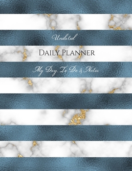 Paperback Undated Daily Planner - My Day, To Do & Notes Book