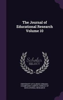 The Journal of Educational Research Volume 10