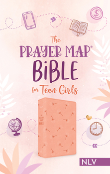 Paperback The Prayer Map Bible for Teen Girls Nlv [Coral Dandelions] Book
