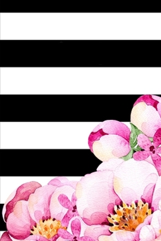 2020 Weekly Planner Black White Stripes Watercolor Floral Corner 134 Pages: 2020 Planners Calendars Organizers Datebooks Appointment Books Agendas