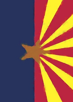 Paperback Arizona Flag Watercolor Sketchbook Book