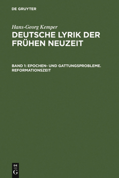 Hardcover Epochen- und Gattungsprobleme. Reformationszeit [German] Book