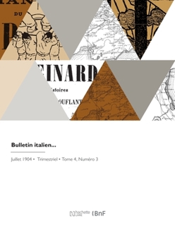Paperback Bulletin italien [French] Book