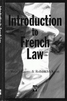 Paperback Introduction to French Law Book