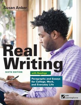 Paperback Real Writing with Readings: Paragraphs and Essays for College, Work, and Everyday Life Book