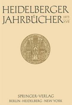 Paperback Heidelberger Jahrbücher XVII [German] Book