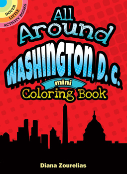 Paperback All Around Washington, D.C. Mini Coloring Book