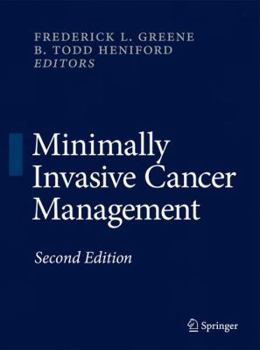 Hardcover Minimally Invasive Cancer Management Book