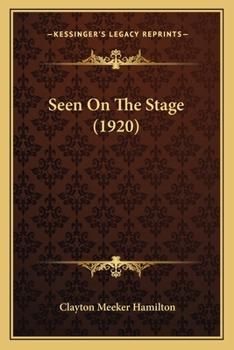 Paperback Seen On The Stage (1920) Book