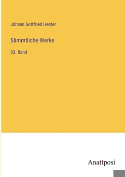 Paperback Sämmtliche Werke: 33. Band [German] Book