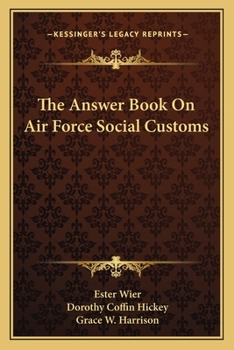 Paperback The Answer Book On Air Force Social Customs Book