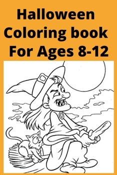 Paperback Halloween Coloring book For Ages 8 -12 [Large Print] Book