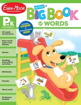 Paperback My First Big Book of Words, Grade Prek Workbook Book