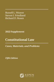 Paperback Constitutional Law: Cases, Materials, and Problems, 2022 Case Supplement Book