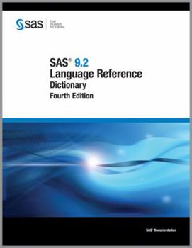 Hardcover SAS 9.2 Language Reference Dictionary Book