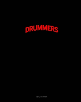 Paperback Bearded Drummers Do It Better: Menu Planner Book