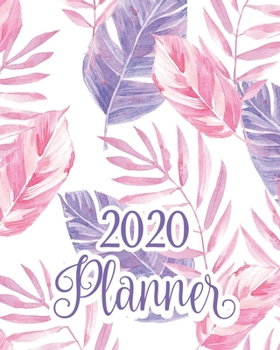 2020 Planner: and Calendar | Purple Tropical Love | Business, Professional and Personal Diary | Keep All Appointments In One Place | Plenty Of Space ... | Monday to Sunday | Big Format: 8x10 inches