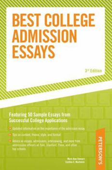 Paperback Peterson's Best College Admission Essays Book
