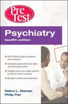 Paperback Psychiatry: PreTest Self-Assessment and Review Book