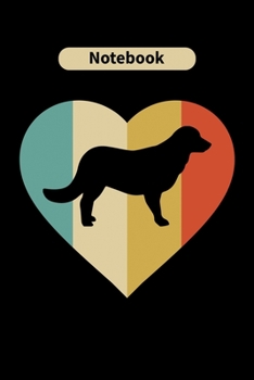 Notebook: FLAT COATED RETRIEVER Dog Lover Gift for Dog Owners Diary | Blank Date & Blank Lined Notebook Journal | 6x9 Inch 120 Pages White Paper