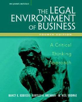 Hardcover Legal Environment of Business: A Critical Thinking Approach Book