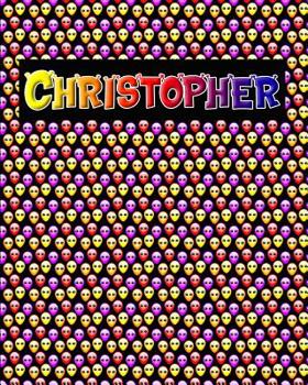 Paperback 120 Page Handwriting Practice Book with Colorful Alien Cover Christopher: Primary Grades Handwriting Book